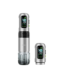 EZ - P6 Turbo Tattoo Pen - Silver - 2 x Power Pack