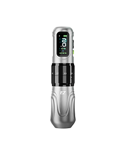 EZ - P6 Pro Tattoo Pen - Silver - 1 x Power Pack