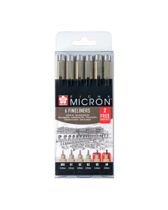 Sakura - Pigma Micron Promo-Set 4+2
