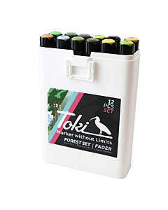 Toki - Fader Marker - 12er Forest Set

