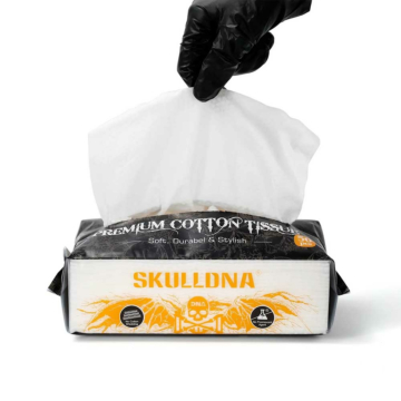 AVA - SkullDNA - Premium Cotton Tissue - Weiss - 50 Stk