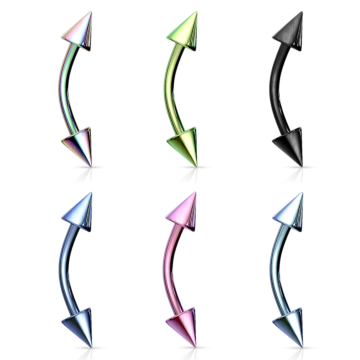 Banane mit Kegel - Titan PVD - 1.2mm