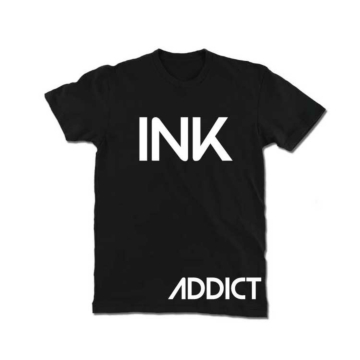 InkAddict - INK TEE BLACK/WHITE