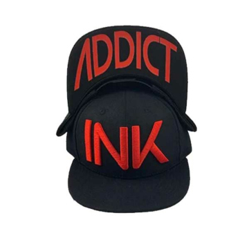 InkAddict - Black/Red Snapback