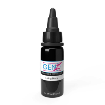 Intenze Gen-Z Lining Black, Schwarze Tattoo farbe für linien, lining black