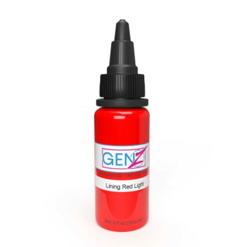 Intenze Gen-Z - Lining Red Light - 30ml, rote tattoo farbe für linien, red tattoo ink for lines
