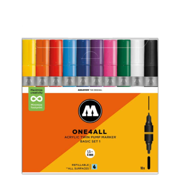 Molotow - ONE4ALL - Twin Marker 10er Set - Basic 1
