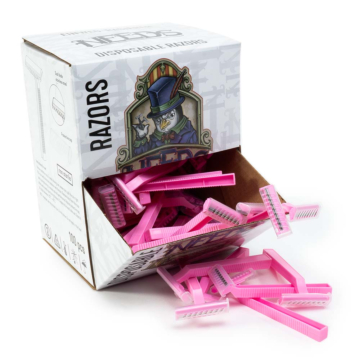 Needs - Disposable Razors Twinblade - Pink - 100 Pcs