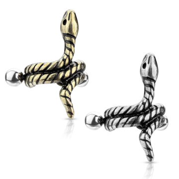 Snake Helix Cuff - Surgical Steel 316L - 1.2mm