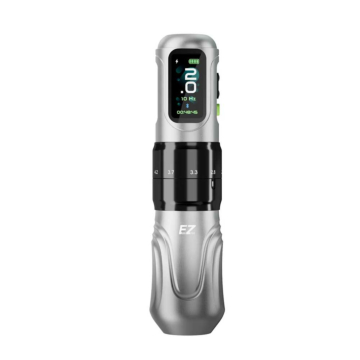 EZ - P6 Pro Tattoo Pen - Silver - 1 x Power Pack