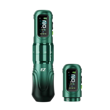 EZ - P6 Pro Tattoo Pen - Green - 2 x Power Pack