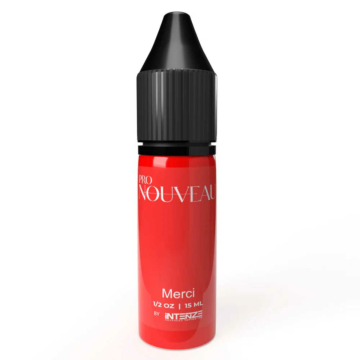 Pro Nouveau - Merci 15ml bottle of PMU ink, high-quality vegan permanent makeup color