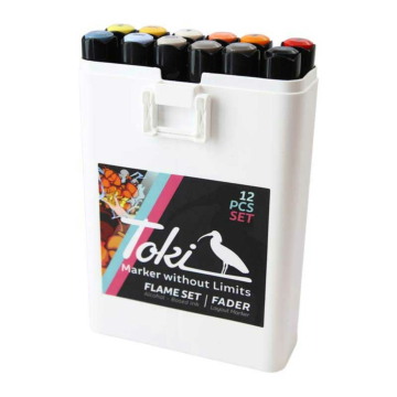 Toki - Fader Marker - 12er Flame Set
