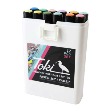 Toki - Fader Marker - 12er Pastell Set