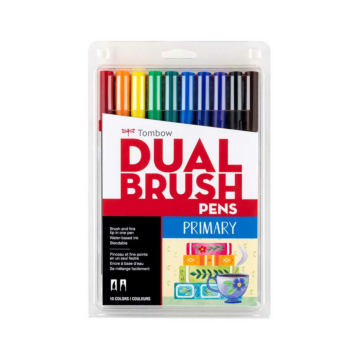 Tombow - Dual Brush Pens Primary - 10er Set