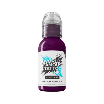 World Famous Limitless - Medium Purple 2 - 30ml, Purple tattoo ink, violette tattoo farbe