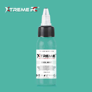 XTreme Ink - Cool Mint 30ml, mint green vegan tattoo ink. High-quality, long-lasting, and skin-friendly tattoo ink in Cool Mint.