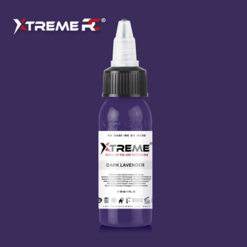 XTreme Ink - Dark Lavender 30ml, dunkle Lavendel vegane Tätowierfarbe. Hochwertige, langanhaltende und hautverträgliche Tätowierfarbe in Dark Lavender.