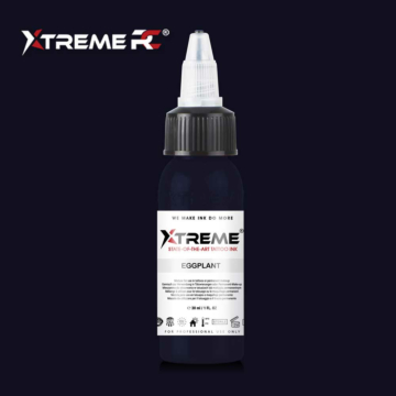 XTreme Ink - Eggplant 30ml, auberginenfarbene vegane Tätowierfarbe. Hochwertige, langanhaltende und hautverträgliche Tätowierfarbe in Eggplant.