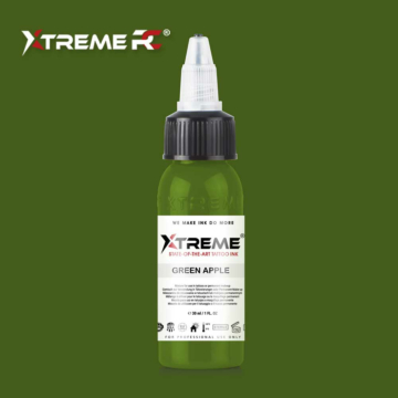 Xtreme Ink Green Apple - 30ml bottle of green tattoo ink