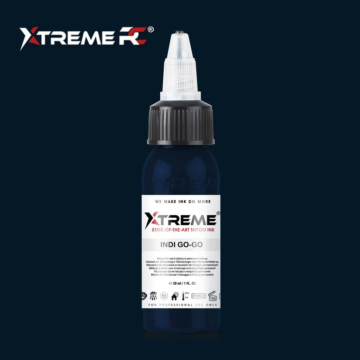 Xtreme Ink Indi Go-Go - 30ml Flasche dunkelblaue Tätowierfarbe