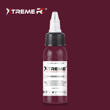 Xtreme Ink Japanese Maple - 30ml bottle of red tattoo ink,