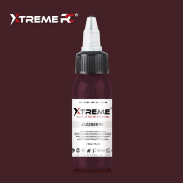 Xtreme Ink Jazzberry - 30ml bottle of pink tattoo ink, high-quality vegan tattoo color