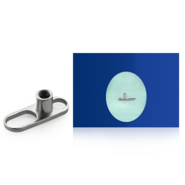 3er Pack - EO Gas sterilisiert - 2 Loch Dermal Anker - Titan - 1.2mm